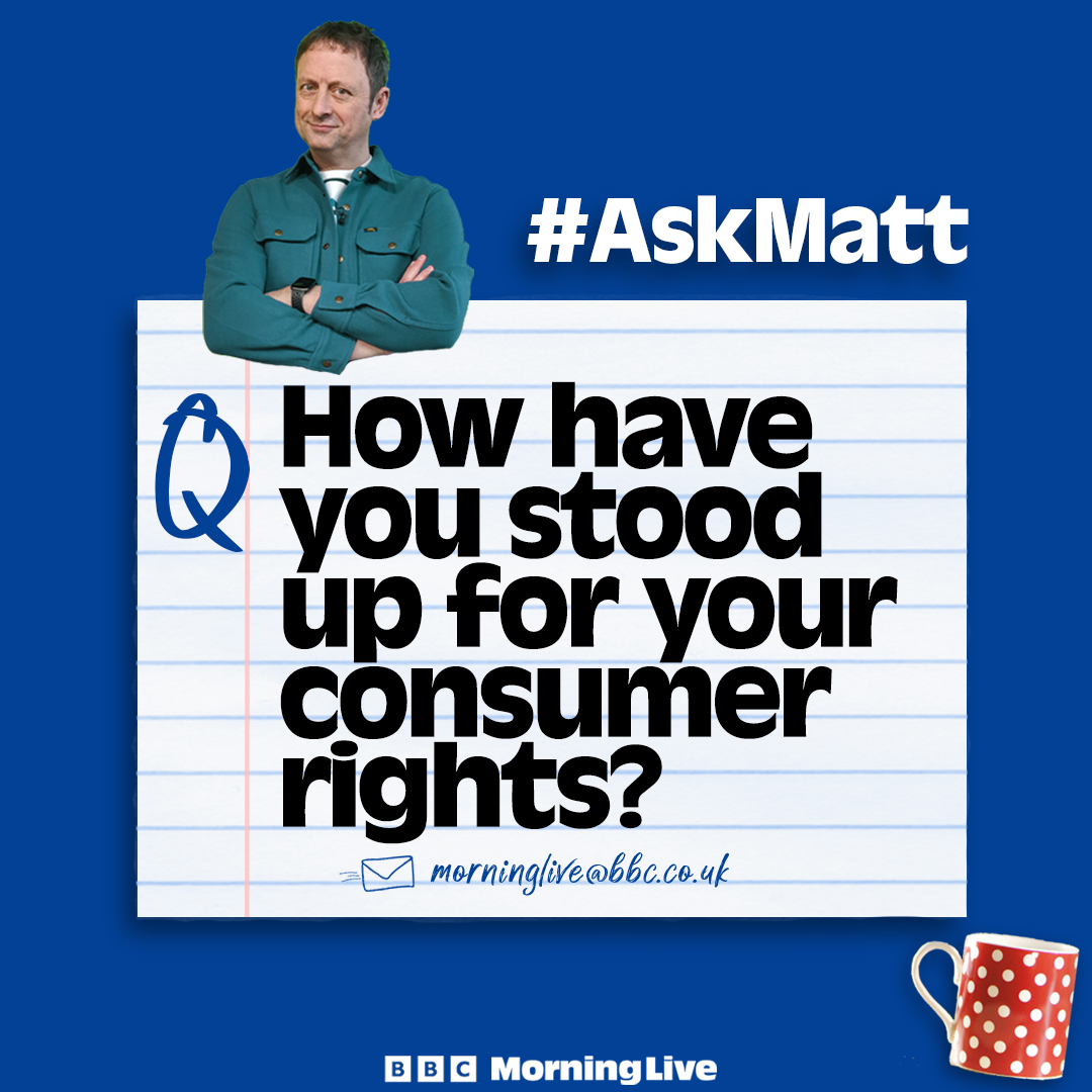 Are you a Weekend Warrior? How have you stood up for your consumer rights? Perhaps you put into action some advice you heard on Morning Live. If so, consumer champion @Mattallwright wants to celebrate your win. Tell us what you did in the comments below!