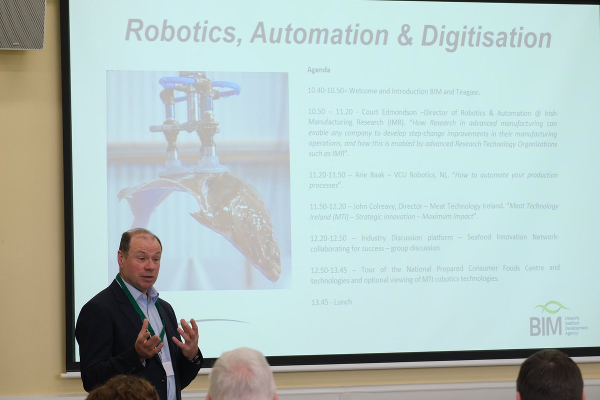 We’re hosting the 'Robotics, Automation, and Digitisation Pathways for the Irish Seafood Sector' event, in collaboration with Teagasc. Attendees will have the opportunity to learn about driving innovation and sustainability in global food manufacturing. #BIM #Teagasc