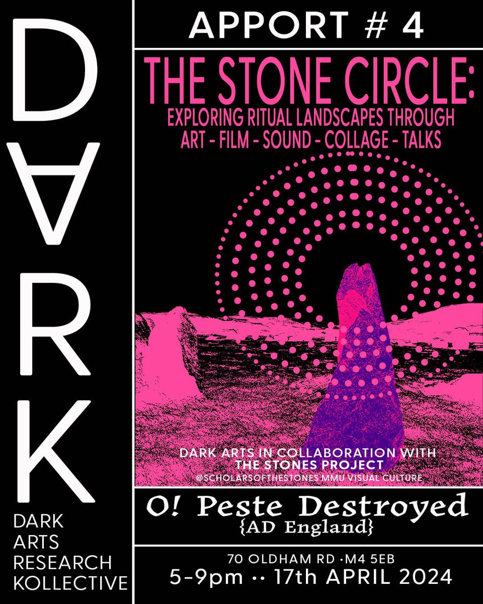 DVRK presents an evening on The Stone Circle- Manchester 17th April Talks-film-sound-art @the_stone_club