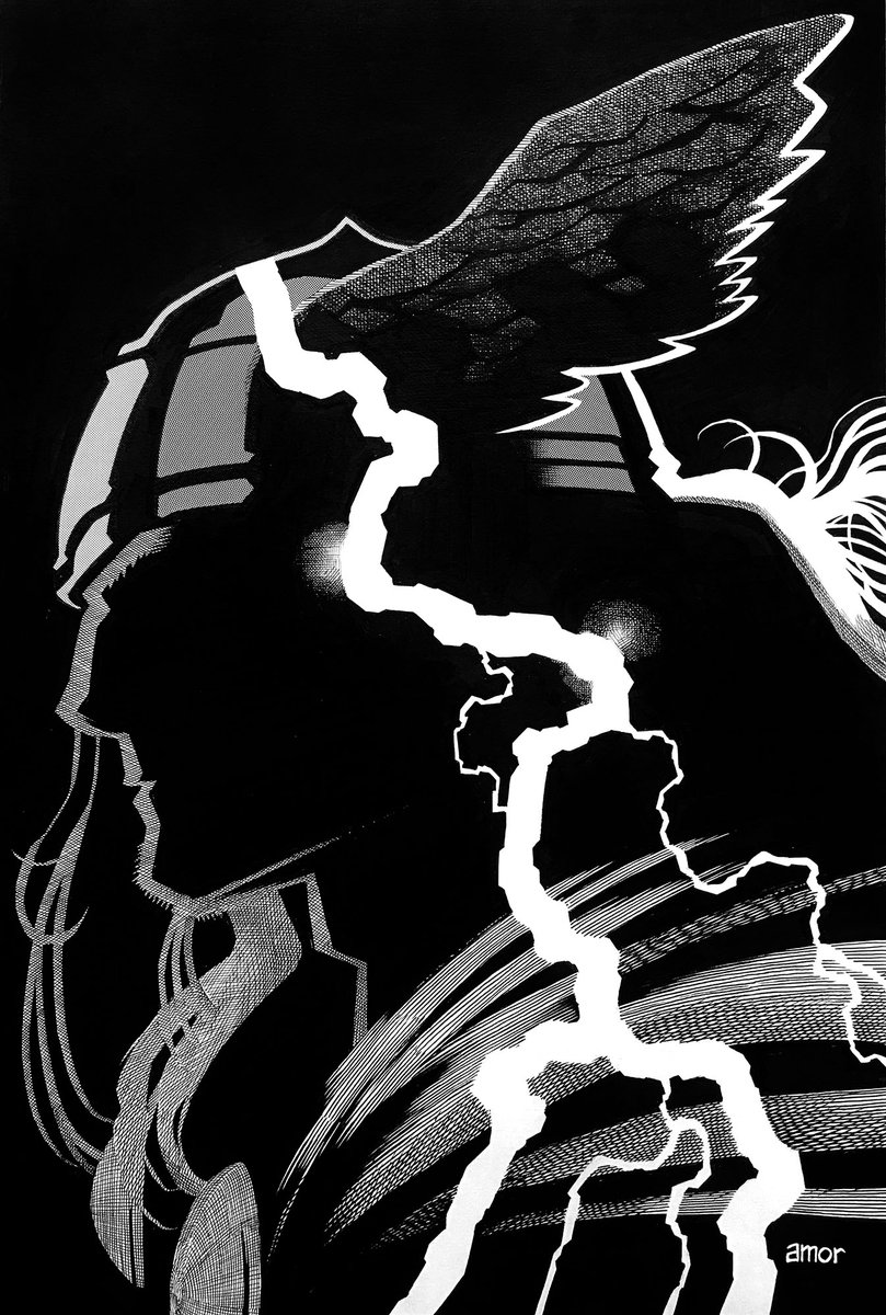 THOR
11x17; Ink and Screentone
#Thor #godofthunder #MarvelComics #Superheroes #ComicArt
