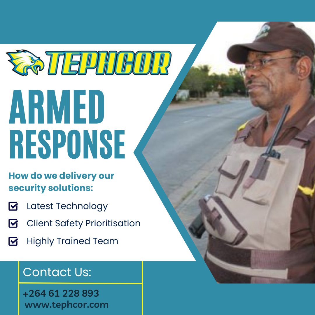 #Namibia #securitycompanies #fightingcrime #service #excellence #ArmedResponse tephcor.com @tephcor