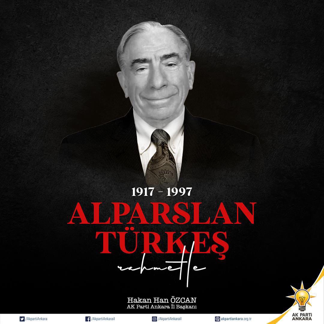 Türk siyaset tarihinin değerli ismi ve Milliyetçi Hareket Partisinin kurucu genel başkanı merhum Alparslan Türkeş’i vefatının 27. Yılında rahmetle yad ediyorum.