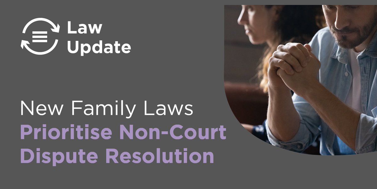 We explore the latest developments in family law. Discover how new regulations prioritise Non-Court Dispute Resolution methods like mediation and arbitration. Read more: loom.ly/YCXcOuQ
 #Law #NCDR #FamilyLaw #Family #LegalInsights