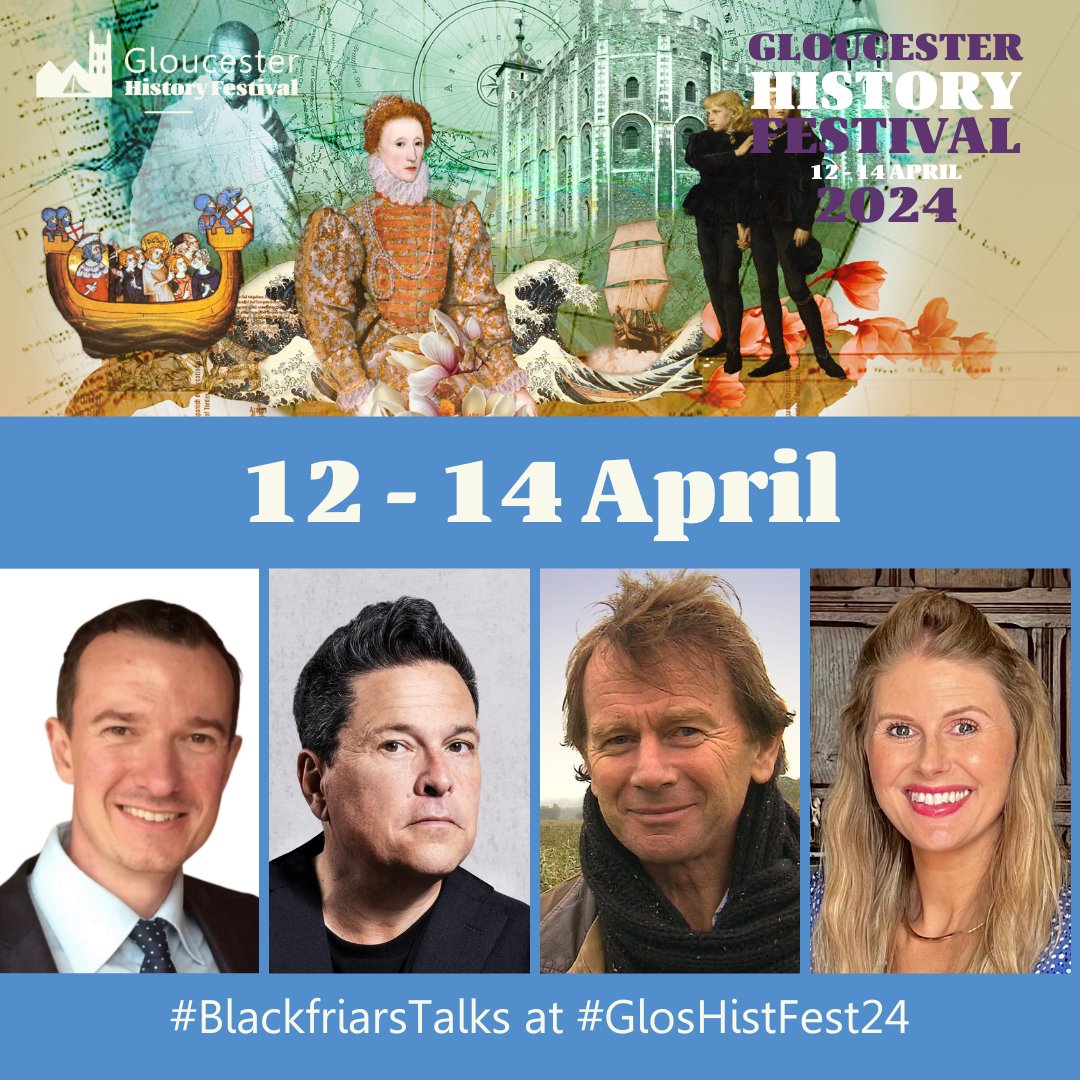 1 week until we welcome historians to Blackfriars Priory. We're looking forward to hearing about history from across the Globe & events that took place right here in Gloucester. Explore our talks & book now! gloucesterhistoryfestival.co.uk/spring-weekend… @DrJaninaRamirez @NicolaTallis @domjoly