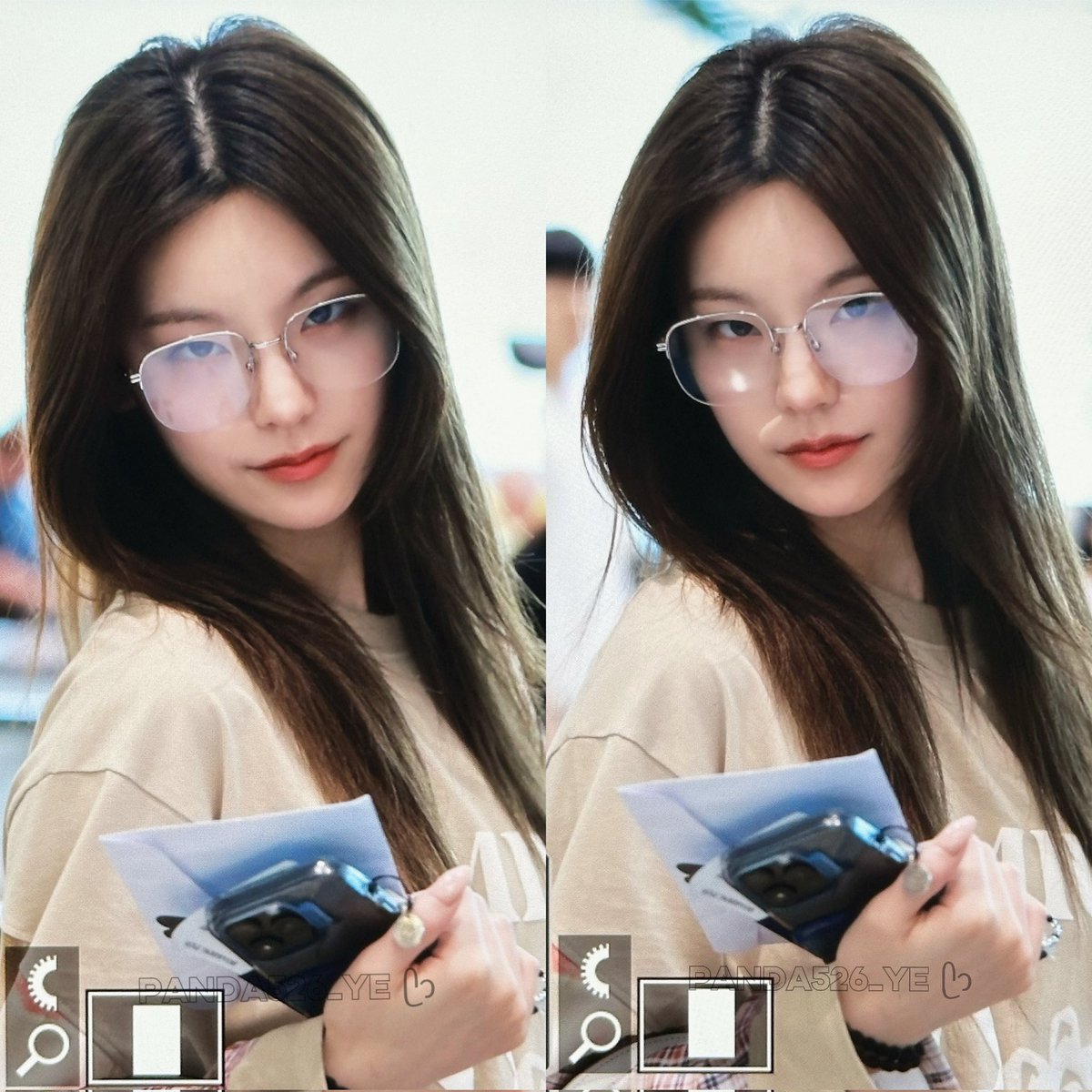 Yeji of ITZY photographed at an airport recently.