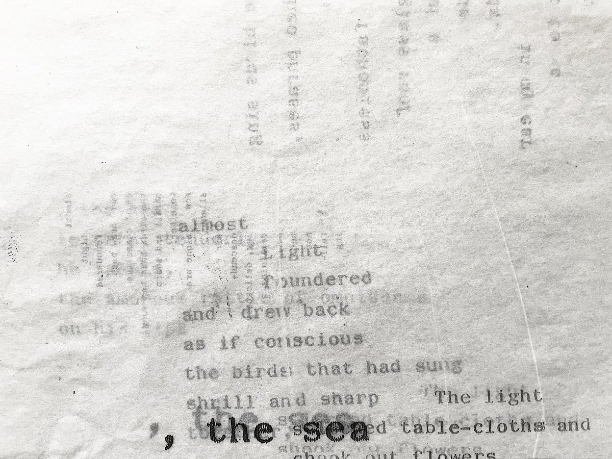 • almost light, foundered as if conscious, the birds , the sea, tablecloth and flowers experiments #listenthoughthewaves xerox, paper and transparency