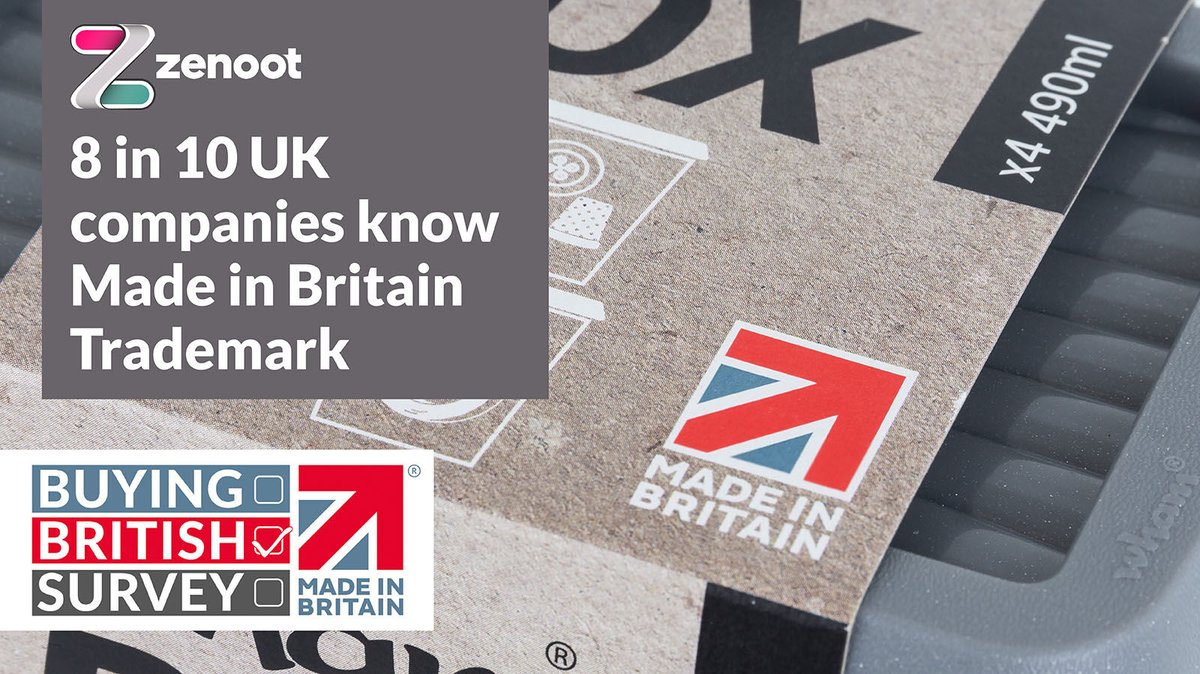 @ZenootUK has written an article about the findings of the Buying British Survey. The article highlights the recognition of the Made in Britain Trademark, and the preference of UK businesses to buy British products over imported alternatives. More bit.ly/3U1cppJ
