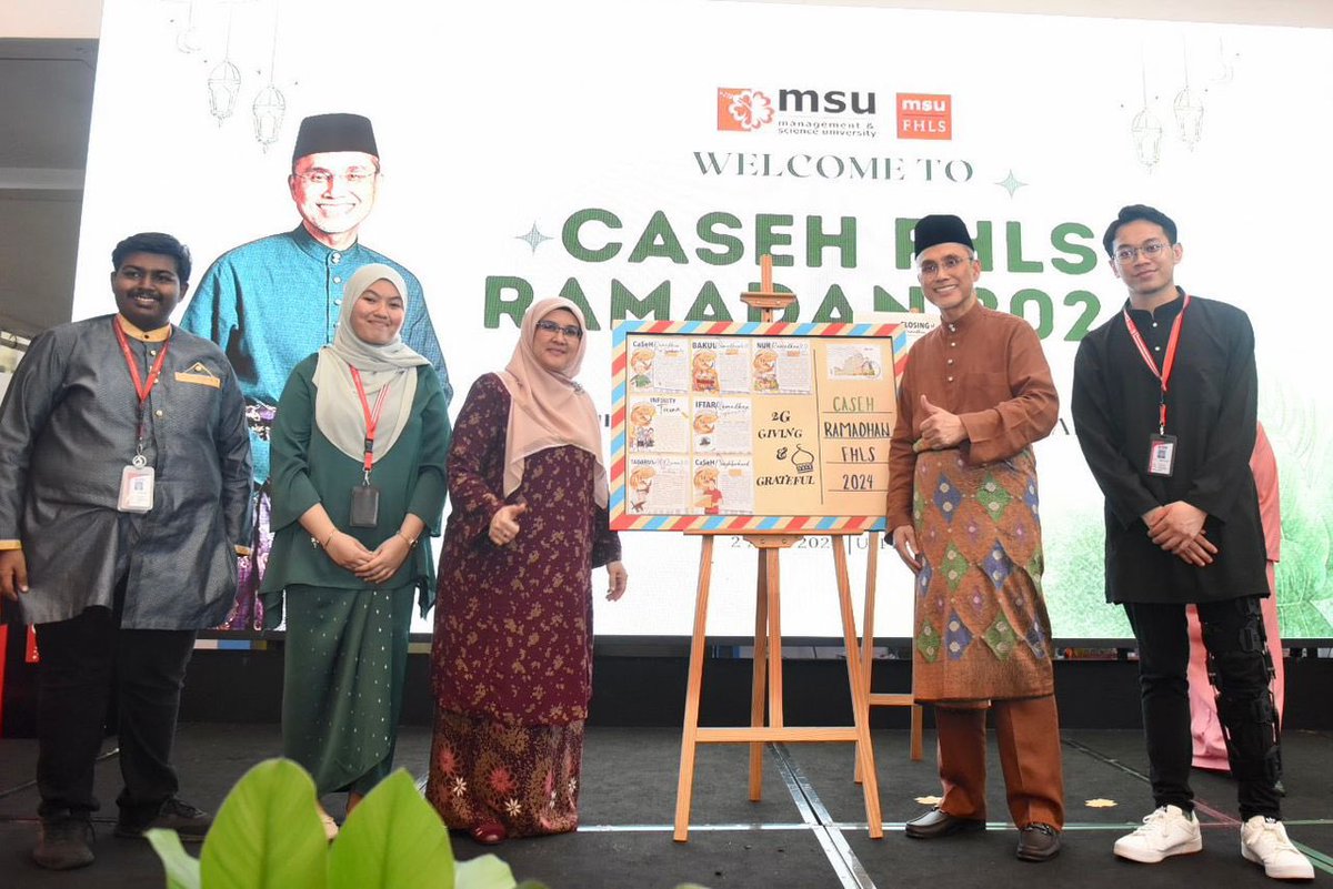 Attended the Iftar with students and staff of @MSUmalaysiaFHLS, and launched the flagship #CASEH FHLS Ramadan 2024. Good effort by #MSUrians in the various community projects through the mentoring activities. Keep the spirit of giving & grateful alive. #MSUIhyaRamadan2024