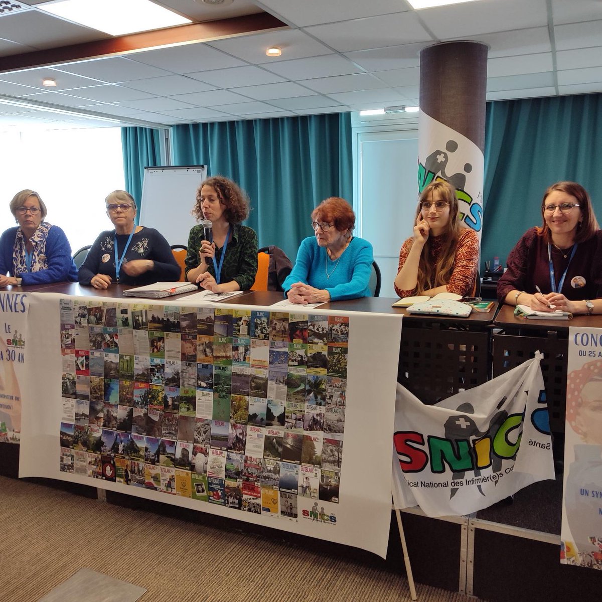 La semaine dernière, j’étais au congrès du @SNICS_FSU, le syndicat des infirmières scolaires. Outre le combat syndical, c’est 30 ans de lutte pour adapter le syndicat aux militantes pour faciliter leur engagement. Un exemple de féminisme que nos organisations doivent suivre !