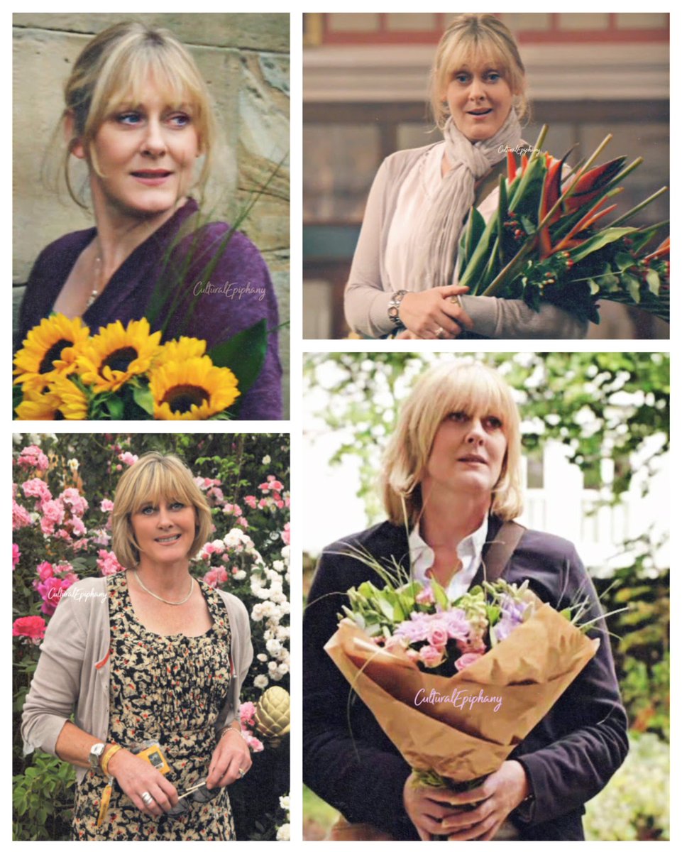 'I like having secrets in a garden, and creating arches and corners to turn around'-Sarah Lancashire (Sunday Gardening, 1993) #SarahLancashire 🌸🌻 Happy Spring 🌷🌼 📸: BBC / Caps & Edits: CE 📸: Alan Davidson / Shutterstock / Edit: CE 📸: Collage-CE