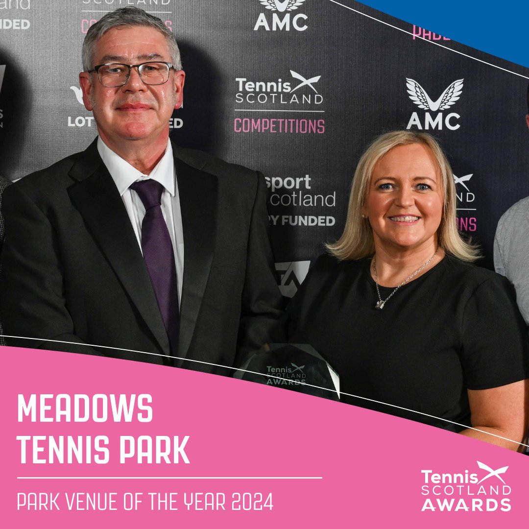 Our Park Venue of the Year for 2024... Meadows Tennis Park 🏆 16 courts in the heart of Edinburgh are open to the public all-year round and host the Meadows City Tennis Club, which is still going strong after 20 years 🎾 Congratulations 👏 #TSAwards24 | @Ed_Leisure