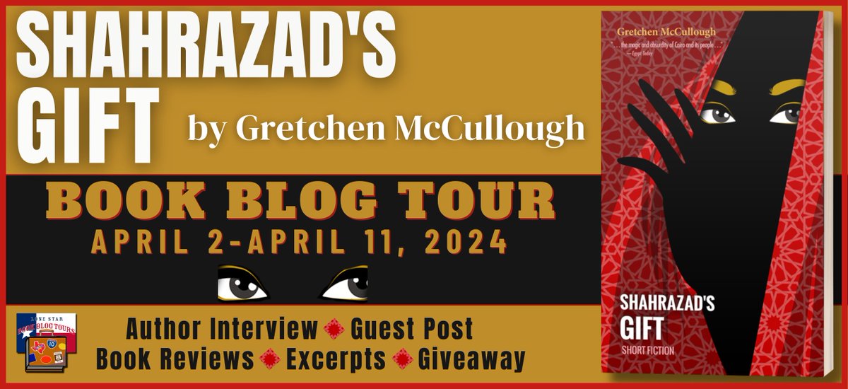 Magical. Absurd. Humorous. SHAHRAZAD’S GIFT (@CunePressSEA) by #TexasAuthor Gretchen McCullough on karensiddall.wordpress.com/2024/04/04/boo… #LoneStarLit #blogtour with #bookreviews, special features + #win the book! #HumorousFiction #shortstories #contemporary #athousandandonenights #giveaway