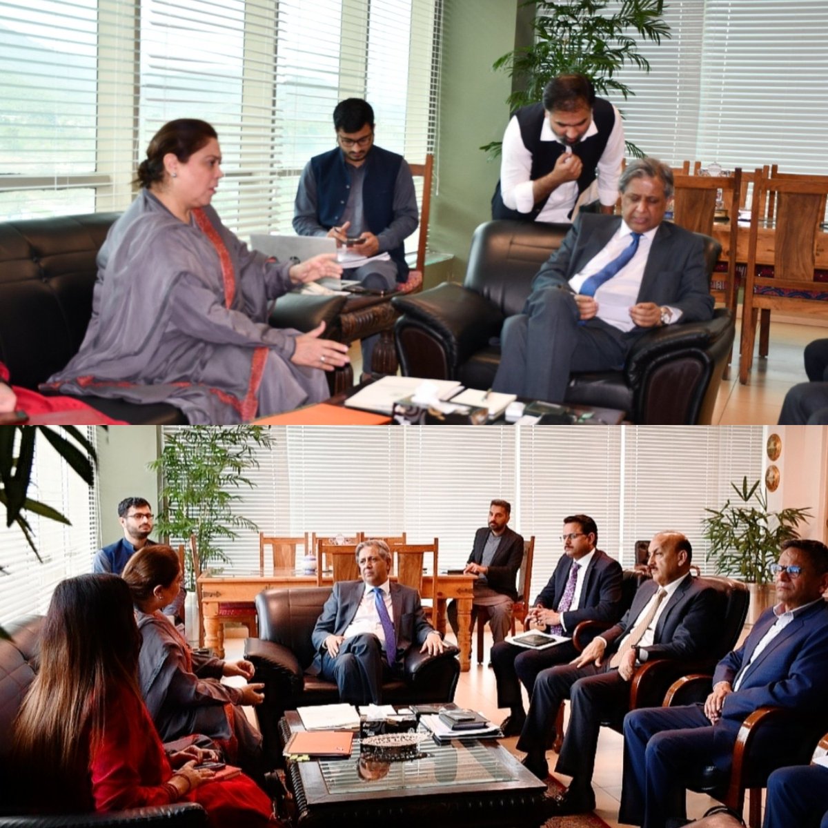 Minister @mohrpakistan Azam Tarar was briefed by the Chairperson on our #genderequality initiatives.Reaffirming our commitment for women rights = #humanrights. From Child Marriage Restraint Act to Women on Wheels, our resolve to empower every woman in Pakistan remains unwavering.