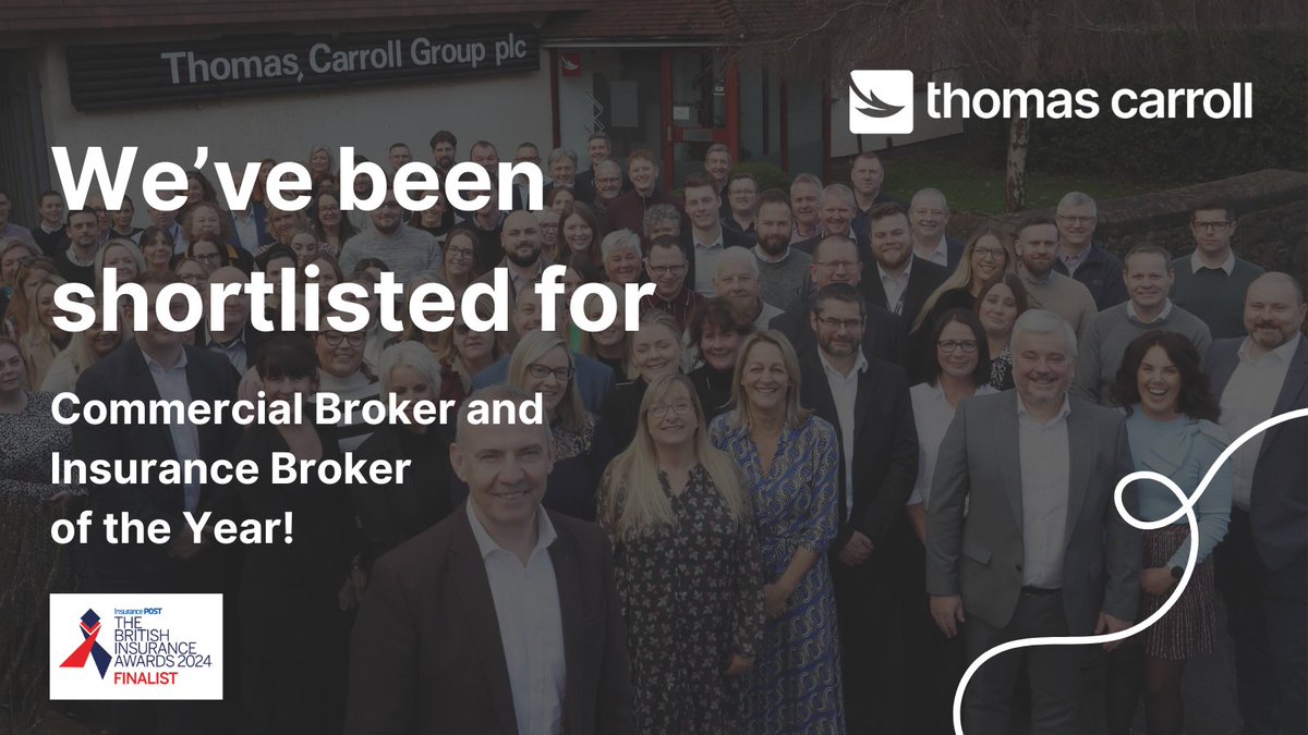 We've been shortlisted for 2 awards at the British Insurance Awards 2024! 🏆 We're honoured to be recognised among the industry's finest as finalists for Insurance Broker and Commercial Broker of the Year.