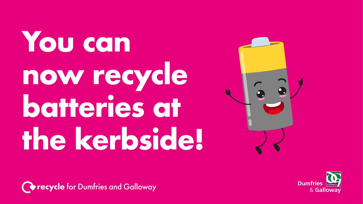 ♻️ 🪫 You’ll soon be able to recycle household batteries at the kerbside! We’re providing everyone with a pink battery recycling bag that can be used to recycle all types of household batteries – find out more on our website: orlo.uk/6nOzc #DontBinYourBatteries