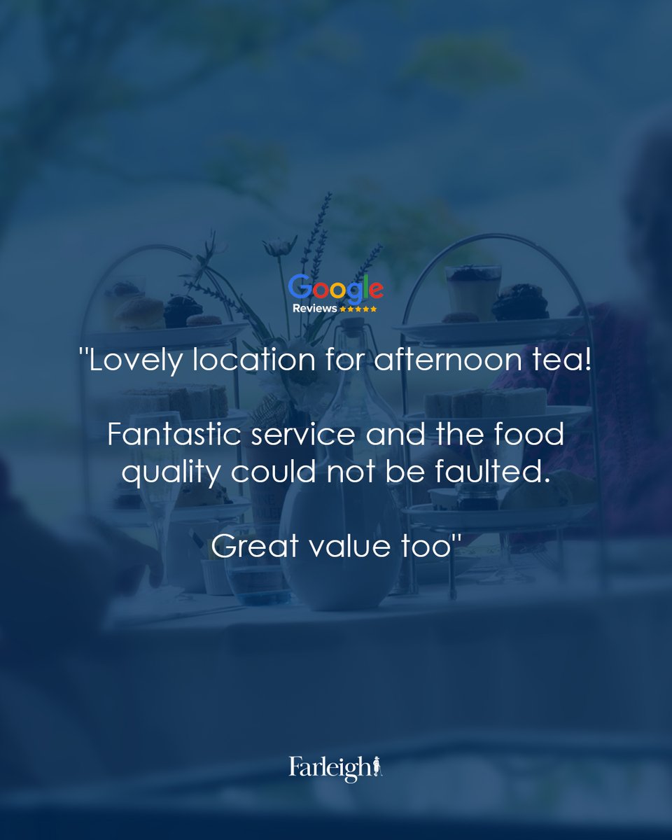 Is there anything better than an indulgent afternoon tea? We love reading the great feedback left by our guests on Google and TripAdvisor. Don't forget to leave us a review during your next visit. #Farleigh #FarleighFamily #FollowFarleigh #FarleighFeeling