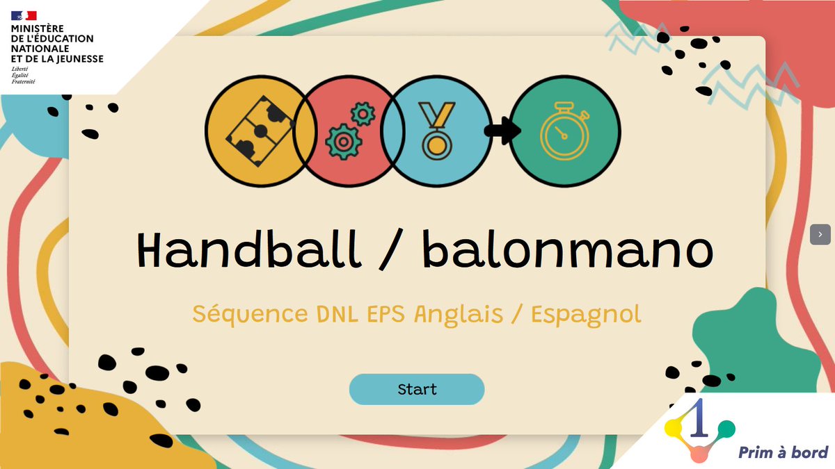 Cycle 3⃣ | Enseigner | #EPS #LVE

📌 Séquence de handball en langues vivantes, numérique et différenciation

▶️ primabord.eduscol.education.fr/sequence-de-ha…

✅ Élaboration un support numérique pour favoriser l'autonomie.
✅ Utilisation de Captain Kelly lors des séances de structuration langagière.