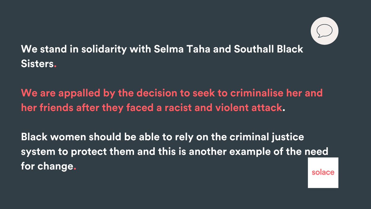 We stand in solidarity with @selmataha8 and @SBSisters.