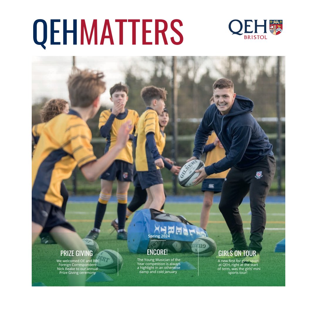 QEH Matters Spring 2024 Edition 📖 Enjoy the latest issue of QEH Matters, a round up of termly highlights, exciting happenings and memorable moments that define the QEH experience. 🌟 Click the link to read more 🔗 ow.ly/oZGz50R8bri #QEHMatters #QEHBristol