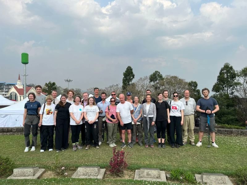 This amazing feat to remember all who took part in the Battle of Kohima 80 years ago: our trustee Charlotte & team of supporters completed their 39-hour walk from Jessami to Kohima, in the footsteps of her grandfather, then CO of the 1st Assam Reg in 1944 morungexpress.com/british-team-o…
