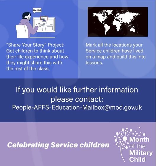 Naval Children's Charity (@navalchildren) on Twitter photo ⭐️Month of the Military Child⭐️
Below are just six way you can celebrate! Remember, we'd LOVE to see your MotMC projects.. please email them to ncc@navalchildrenscharity.org.uk 💙⚓ ⭐️Month of the Military Child⭐️
Below are just six way you can celebrate! Remember, we'd LOVE to see your MotMC projects.. please email them to ncc@navalchildrenscharity.org.uk 💙⚓