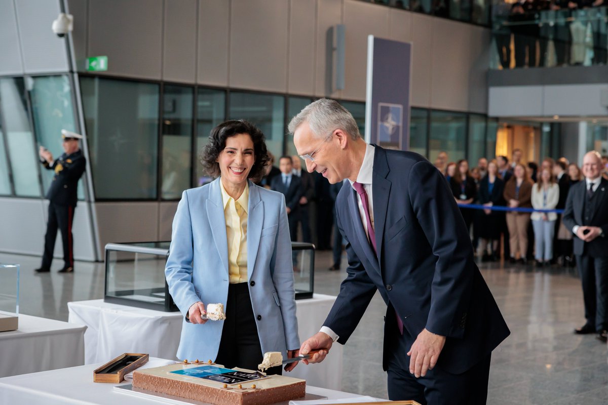 Happy birthday to @NATO ! For 75 years, the Alliance has ensured the security of our citizens & freedom of our countries. Peace can never be taken for granted. The world needs NATO more than ever. A strong, united Alliance as we face an unpredictable security environment.