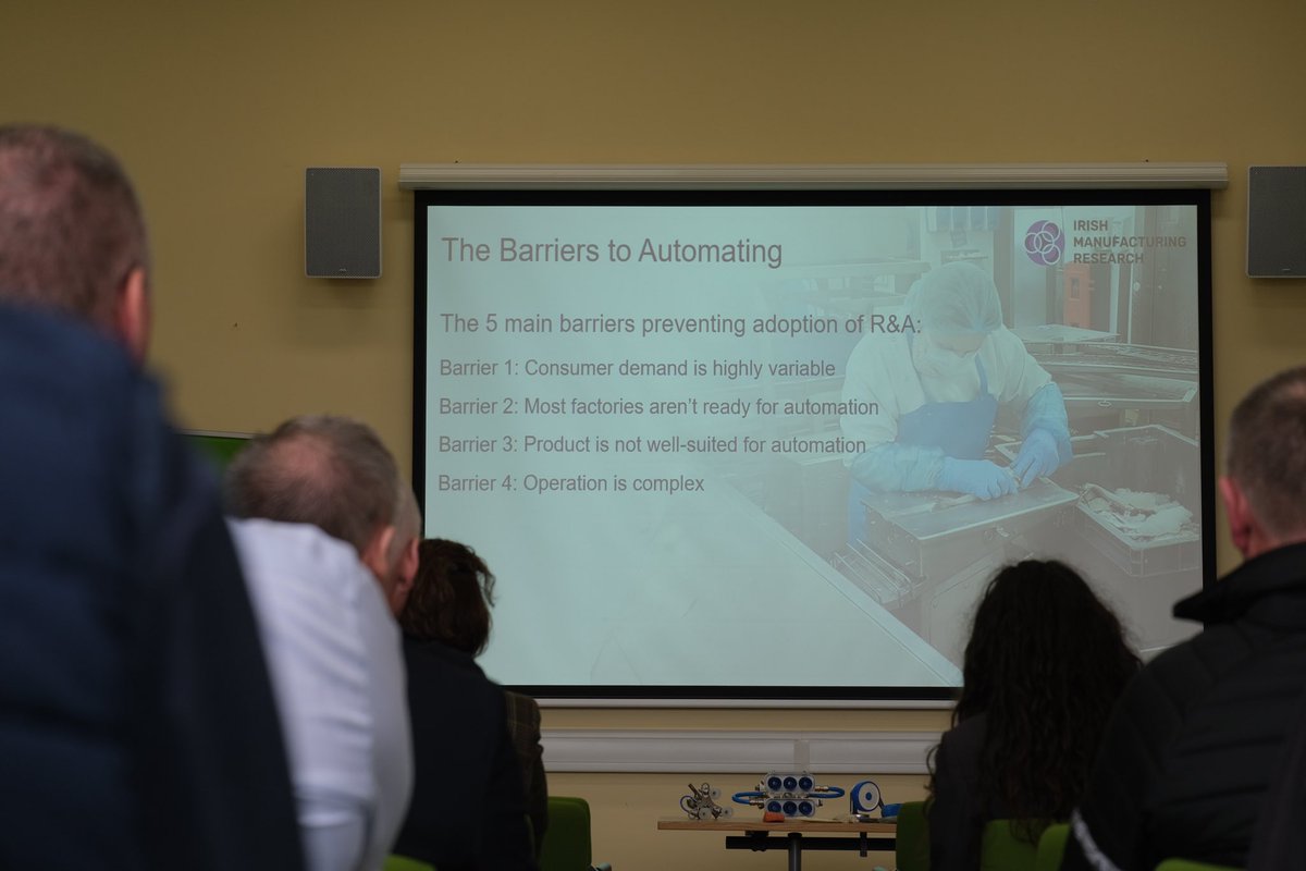Court Edmondson, Director of Robotics & Automation at Irish Manufacturing Research, shared insights as our first speaker. Gaining insights into how advanced manufacturing research has transformed and optimized operational processes and how it can be implemented into businesses.