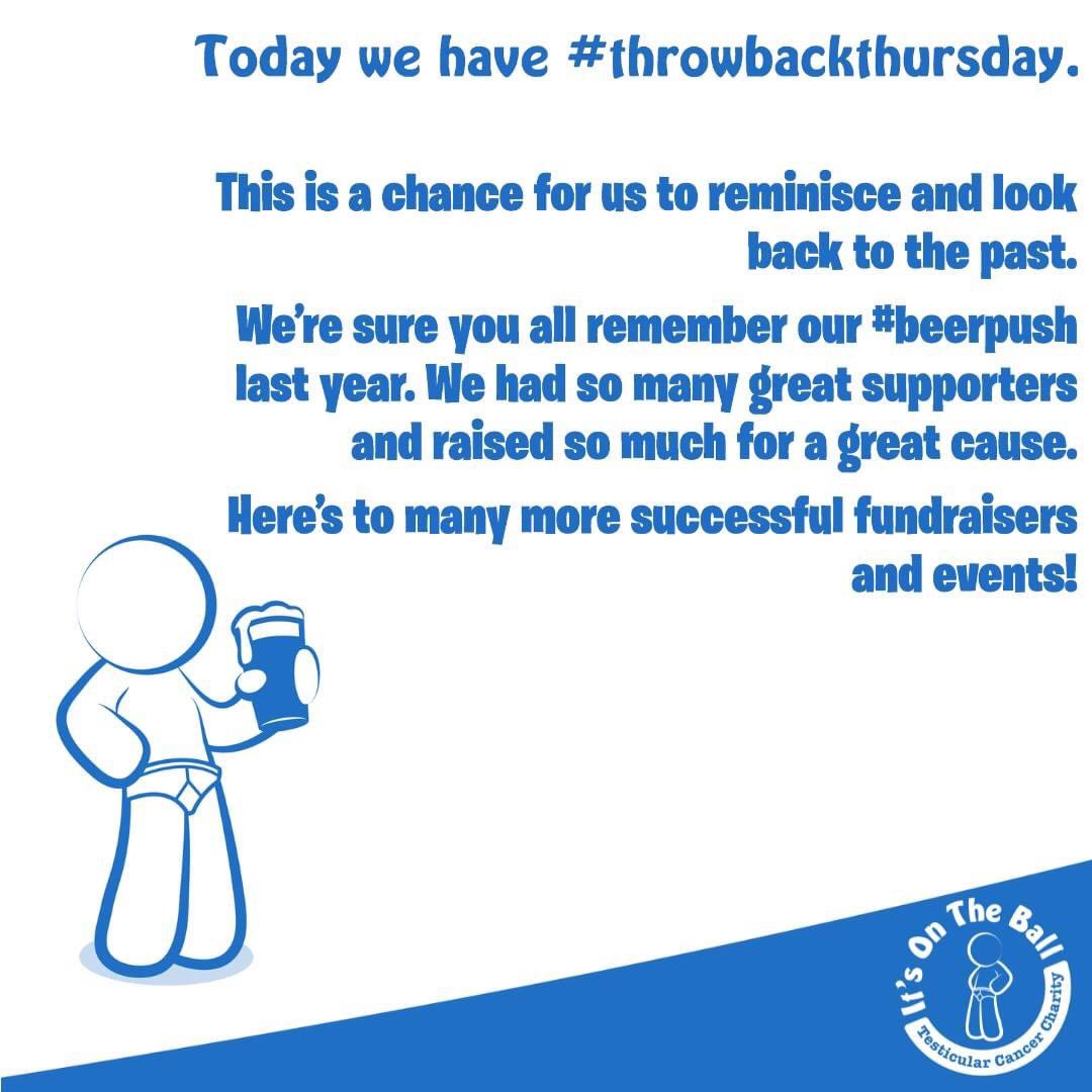 Thinking back is a great way to see how far we've come! #testicularcancer #testicularcancerawarenessmonth #educate #education #checkyourself #health #campaign #allmonth #daily #dailypost #tobi #cancer #fighter #survivor #beerpush #fundraiser