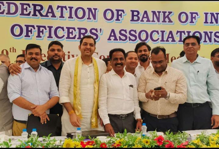 Hearty Congrats to Com. @nilesh_pawar15 for being elected as General Secretary & Com. G. Nageshwar as President of @fboioa_india @Saurabh_Munger @alashshukla @Aiboc_PUPGB @AibocDelhi @officialAIBOC @AryavartB_AIBOC @AIBOCJHUNIT @AibocKarnatka @aiboc_ms1 @aiboc_in @AibocOdisha