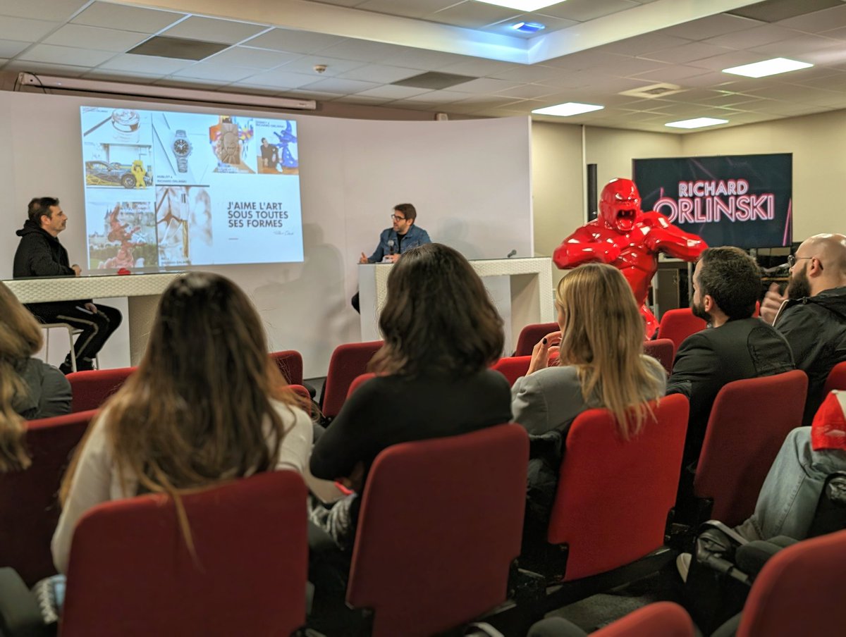 MBA MCI - MBA Marketing Communication Innovation (@mbamci) on Twitter photo 🎨🌍Parlons maintenant #Art à la #Cobrandz avec <a href="/RichardOrlinski/">Richard Orlinski</a>, Artiste contemporain Français et <a href="/PhilippeSoutter/">Philippe Soutter</a>, Co-fondateur <a href="/pgsinfo/">PGS Entertainment</a> avec la session "Richard Orlinski : Art for all" 🖼️
#ArtPourTous 🖼️ #ArtContemporain #CultureAccessible #MBAMCI <a href="/Kazachok_LE/">Cobrandz</a> 🎨🌍Parlons maintenant #Art à la #Cobrandz avec <a href="/RichardOrlinski/">Richard Orlinski</a>, Artiste contemporain Français et <a href="/PhilippeSoutter/">Philippe Soutter</a>, Co-fondateur <a href="/pgsinfo/">PGS Entertainment</a> avec la session "Richard Orlinski : Art for all" 🖼️
#ArtPourTous 🖼️ #ArtContemporain #CultureAccessible #MBAMCI <a href="/Kazachok_LE/">Cobrandz</a>