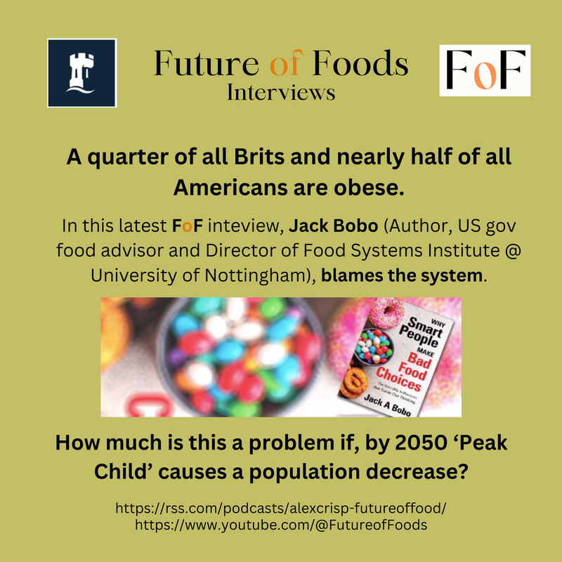 To what extent does our food choices affect our health?

@Jack_A_Bobo was on the Future of Foods podcast by @Alex_FutureFood, talking about  healthy eating habits and wider food choices challenges that consumers around the world are faced with. 

🎧bit.ly/3VMqXee