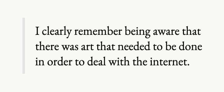 "The memoir of a net.art memoir!" by <a href="/supperman/">vuk cosic</a> with <a href="/monkantony_tez/">Monk Antony</a> 

"...There was art that needed to be done in order to deal with the internet."
-Vuk Ćosić 🌐👇

lerandom.art/editorial/the-…
