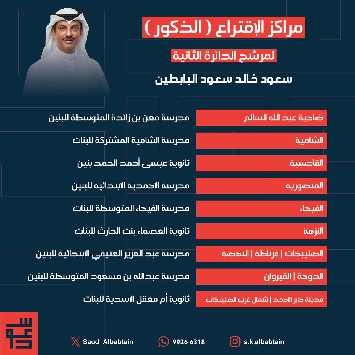 Saud_Albabtain's tweet photo. يوم الشعب الكويتي 

#سعود_خالد_البابطين
#أمة2024 
#الكويت 
#الدائرة_الثانيه
#الشعب_فارس https://t.co/evIs7k8rEi