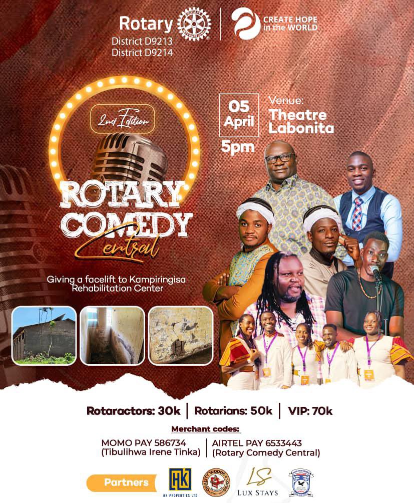 When Happiness Calls @RotaryFellowsUG... you know @makindye_rct will be present . @dennisainamani1 @MessMatia @SamsonNats I don't want to laugh alone😅 #RotaryComedyCentral24 @RotaractD9213 @RotaractD9214 #FaceLiftForKampiringisa @maulanareign256 @HKPropertiesUg