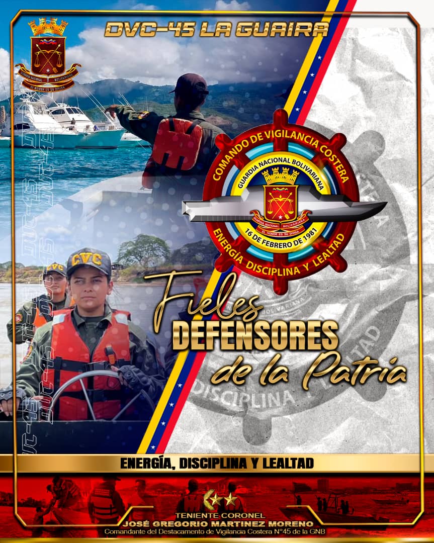 𝐁𝐮𝐞𝐧𝐨𝐬 𝐃𝐢𝐚𝐬 ☀
El Comando de Vigilancia costera Somos Defensores de nuestra amada 𝐏𝐚𝐭𝐫𝐢𝐚
#04Abr