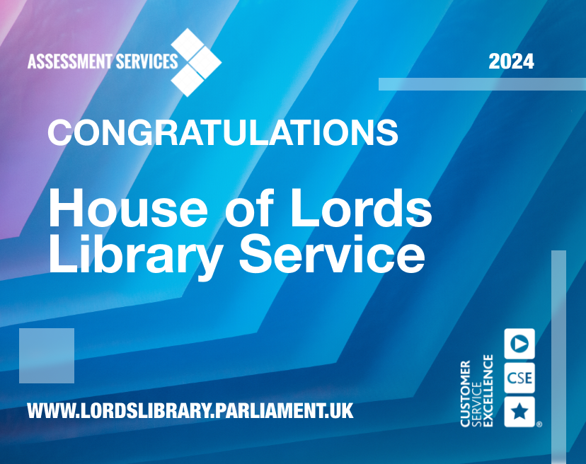 Congratulations to House of Lords Library Service for maintaining the Customer Service Excellence Standard at their recent Annual Review assessment. 🎉 #customerservice #customerserviceexcellence #customerexperience #parliament