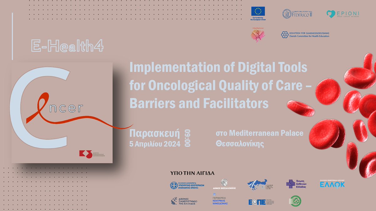 💡First experiences from our pilot projects are coming up, and we are bringing them to the 'Implementation of Digital Tools for Oncological and Quality Care - Barriers and Facilitators' workshop. Check all the information here 👉 ecanja.eu/event/implemen… #EU4Health #HealthUnion