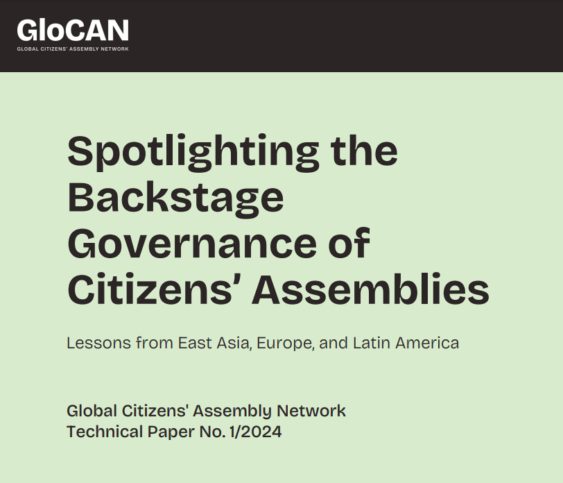 What governs the governors? 🔍 In this brilliant new paper, members of GloCAN peak behind the curtain to investigate the backstage workings of citizens' assemblies. Highly recommend giving it a read. OPEN ACCESS: glocan.org/wp-content/upl…