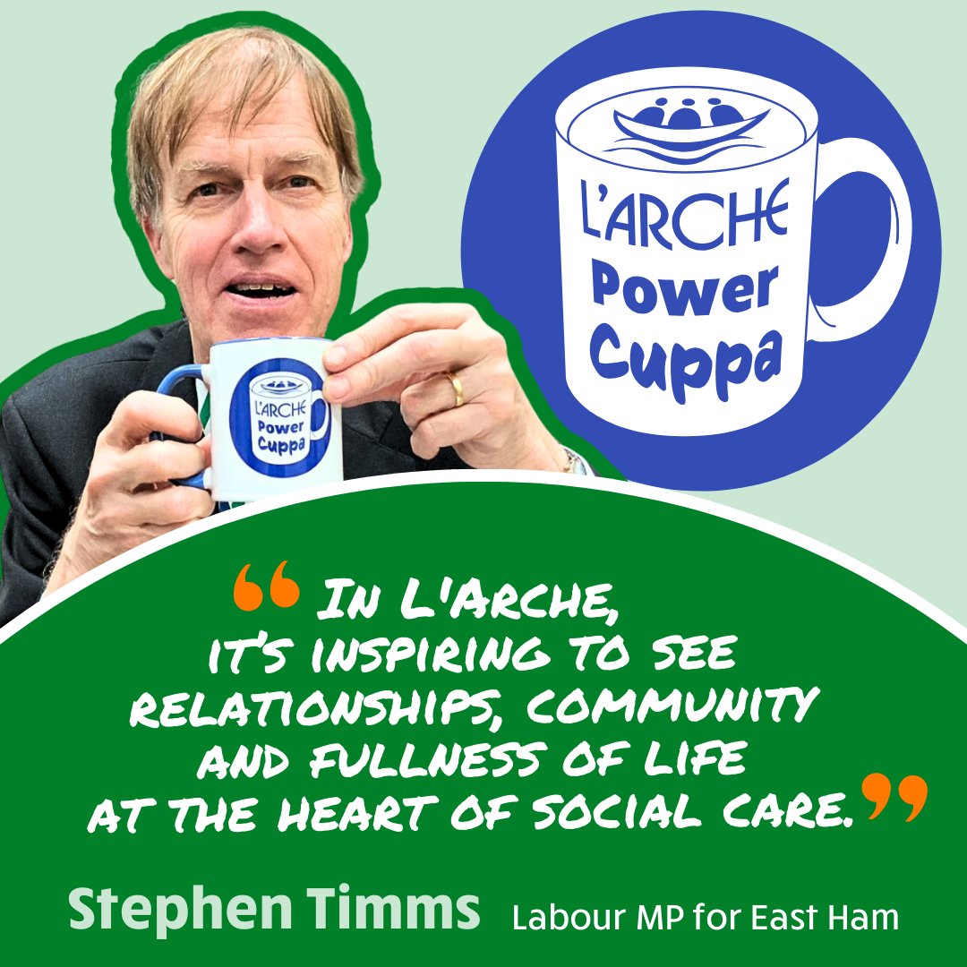 L'Arche UK (@larcheuk) on Twitter photo A joyful cuppa to celebrate 50 years of L'Arche in the UK with <a href="/stephenctimms/">Sir Stephen Timms</a>!
People with learning disabilities loved raising their voices at the <a href="/HouseofCommons/">UK House of Commons</a>😊 A joyful cuppa to celebrate 50 years of L'Arche in the UK with <a href="/stephenctimms/">Sir Stephen Timms</a>!
People with learning disabilities loved raising their voices at the <a href="/HouseofCommons/">UK House of Commons</a>😊