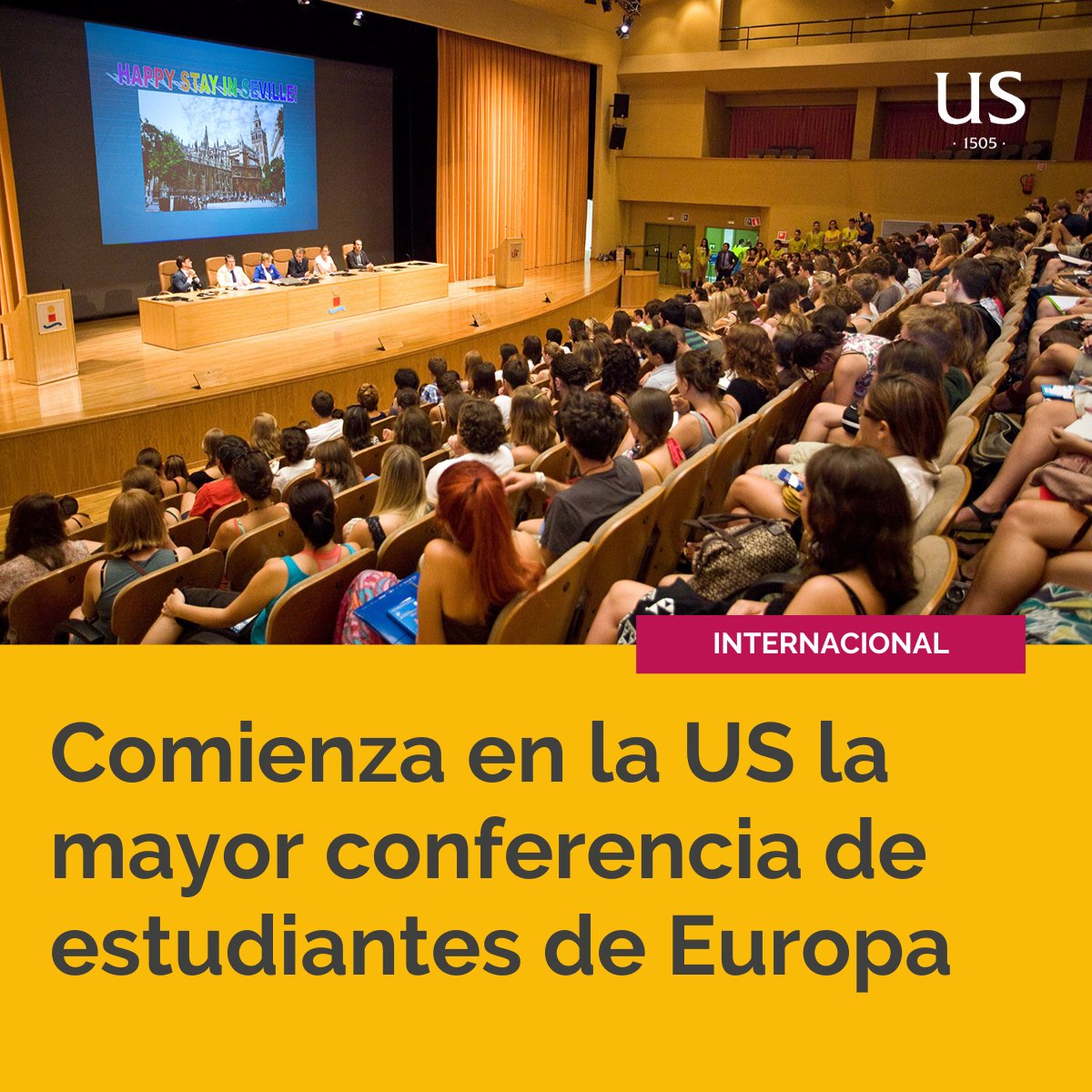 🇪🇺Comienza en la @ETSIngenieria la mayor conferencia de estudiantes de Europa

🎒El Erasmus Generation Meeting Seville 2024 llega a Sevilla [+]

#EGMSeville2024