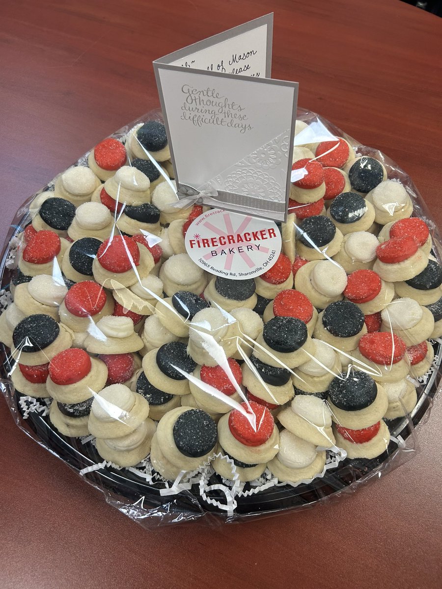 Shout out to @MasonSchools for delivering these cookies to our staff this week after losing a student! #ClassAct #GMCfamily