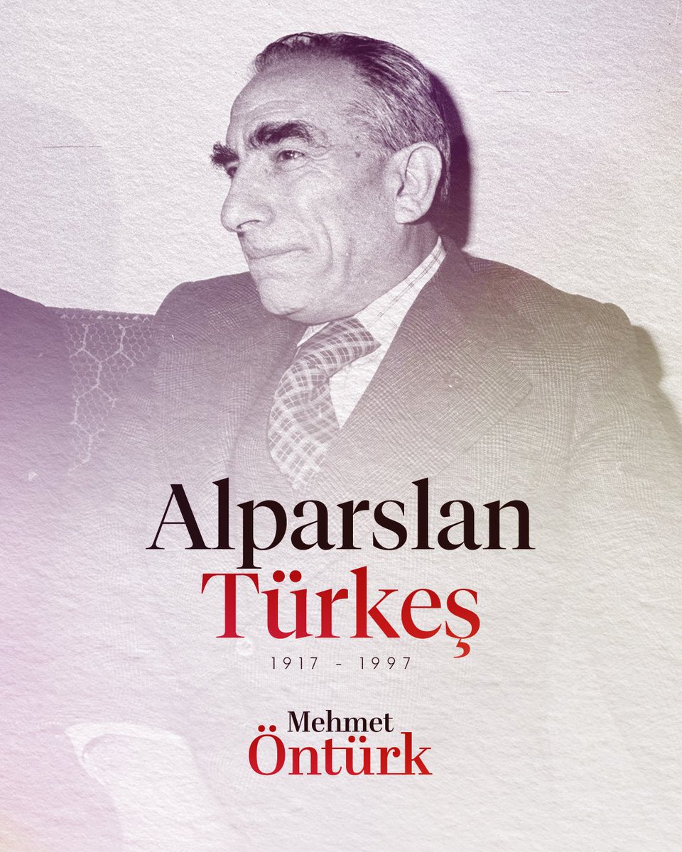 Milliyetçi Hareket Partisi Kurucu Genel Başkanı, dava ve siyaset adamı Alparslan Türkeş’i ebediyete irtihalinin 27. yıl dönümünde rahmetle yad ediyorum... Ruhu şad, mekanı cennet olsun.