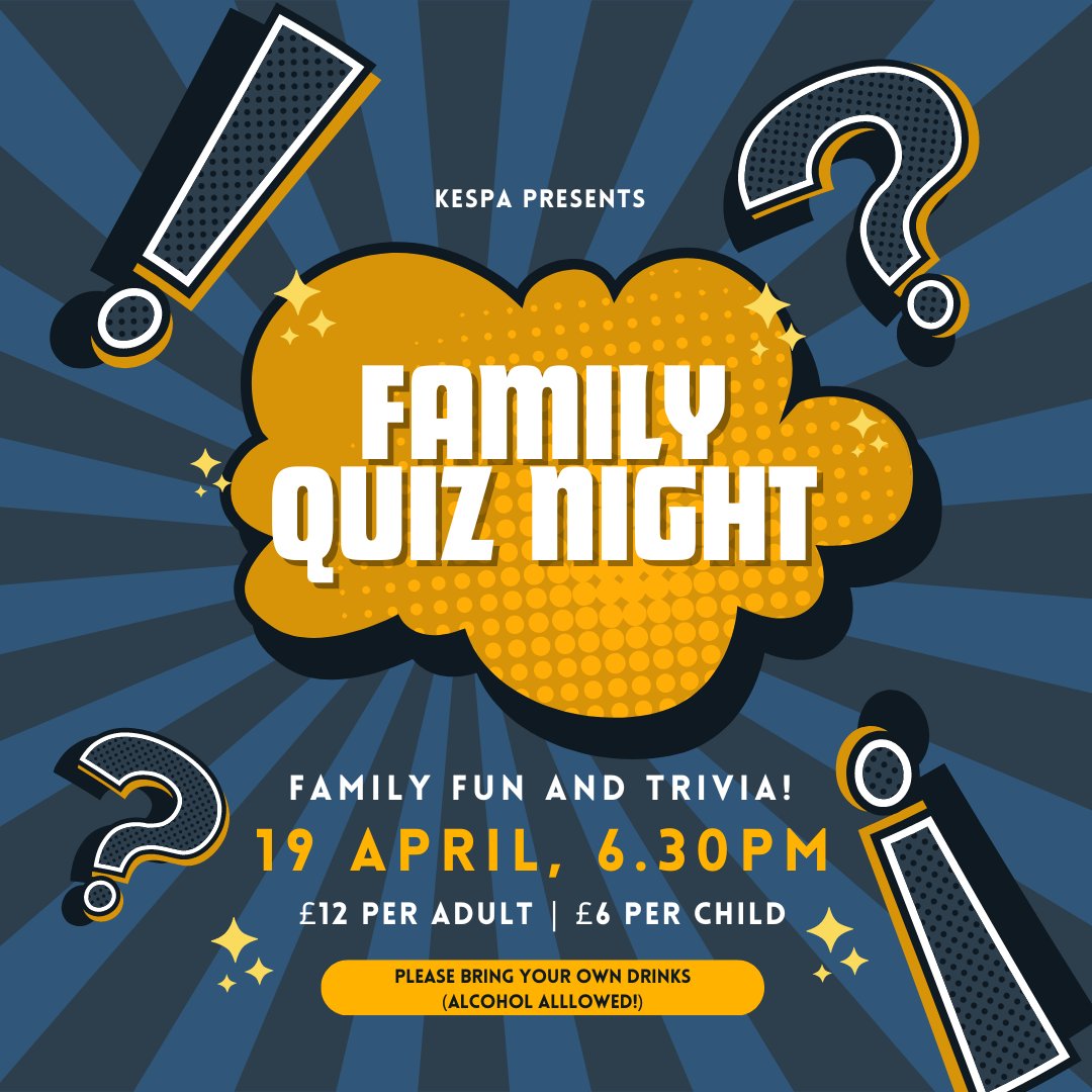Get ready for a brain-teasing night of fun at the KESPA Quiz Night! 🧠❔ Challenge teachers, prefects, and fellow families in a battle of wits with a family-friendly twist. Gather your team of up to eight people and book your tickets now ➡️ tickets.ruddockpac.co.uk/sales/events/b…