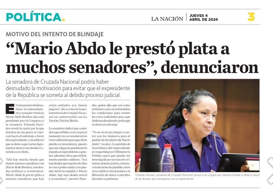 Mario Abdo tiene 'aceitados' a varios, eso explica la férrea defensa de la OPOSICIÓN al ex Presidente 'COLORADO'. Hoy les va 'activar' para el tratamiento de Hambre Cero, no te pierdas la sesión para descubrir quienes podrían tener 'pagarés' firmados a Marito.