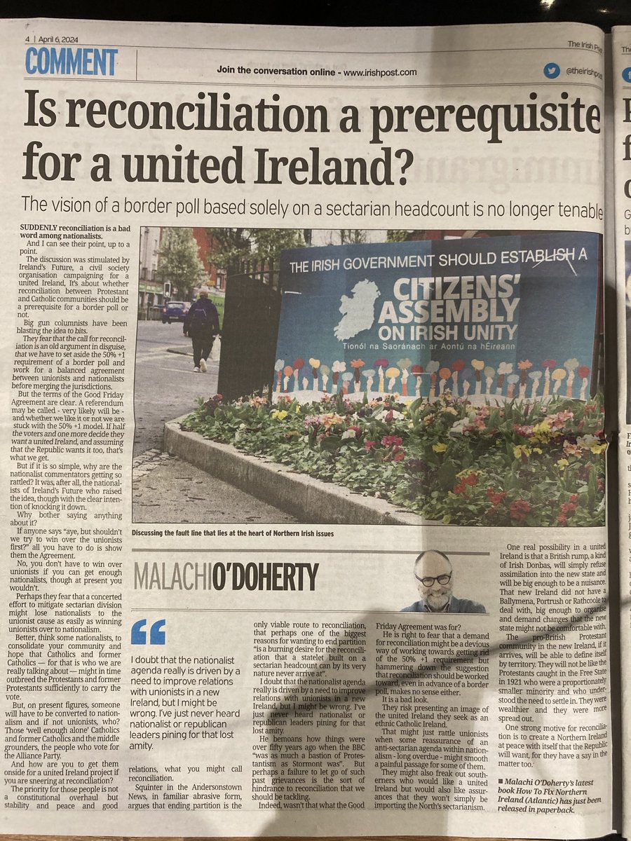 My column The Irish Post