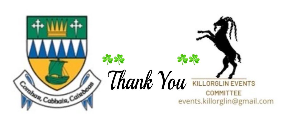We the Killorglin Events Committee  who organise and run the St Patricks Day Parade in Killorglin would like to thank publicly Kerry County Council for their  contribution from The Community Support Fund for 2023 towards the purchase of banners/signage and other expenses.