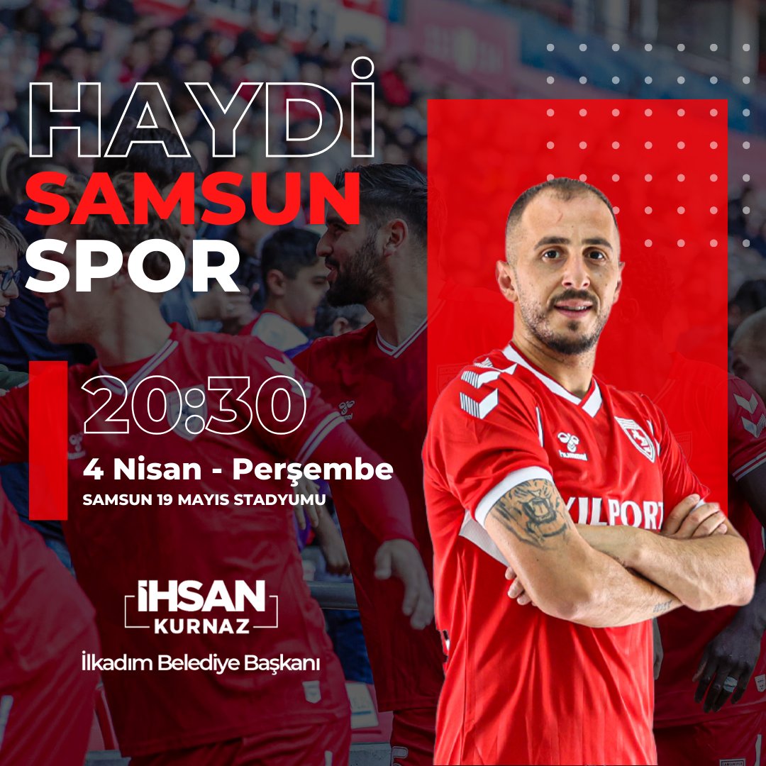 Başarılar Samsunsporum! Tüm hemşehrilerimizi coşkumuza ortak olmaya, 19 Mayıs Stadyumu'na davet ediyorum.