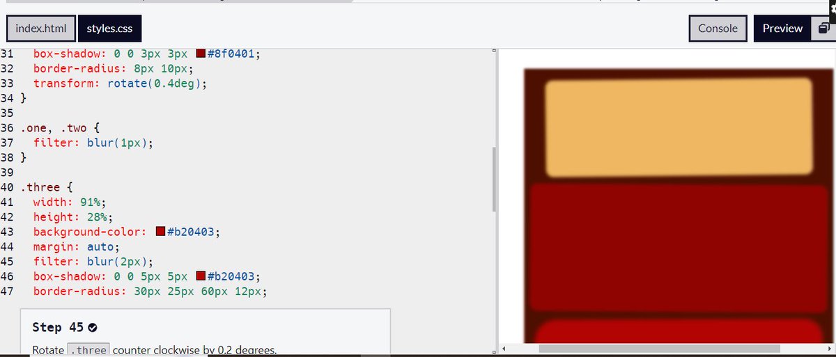 shiekhHaseeb7's tweet image. I have completed Learn the CSS Box Model by Building a Rothko Painting #freecodecamp
#CssBoxModel
#100DaysOfCode
#html5
#CSS
#javascript
#vscode
freecodecamp.org/learn/2022/res…