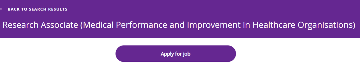 Research associate wanted! Come and work with a lovely team on two NIHR funded research studies on quality of care. 12 months full-time (or longer part-time). Closing date 19 April. Full info at jobs.manchester.ac.uk/internal/Job/J…. Please share, RT and pass on to others!