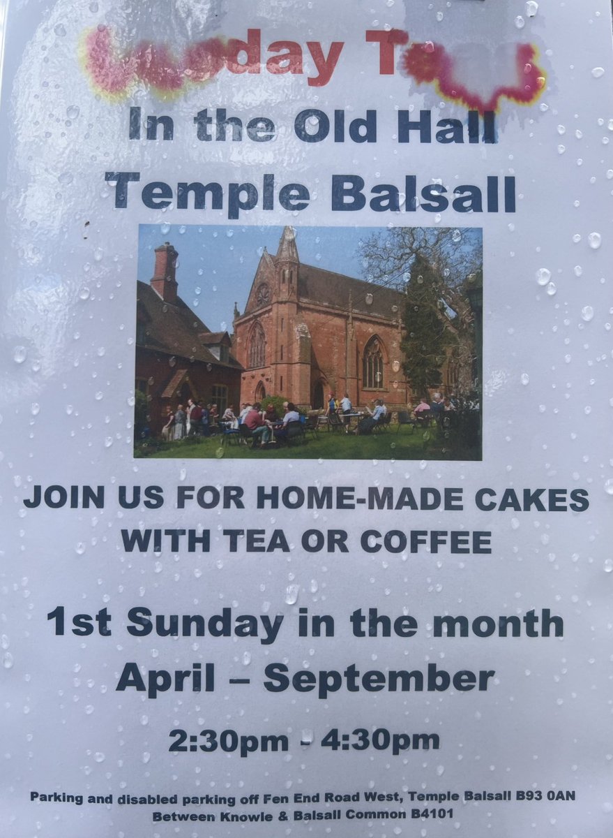 Temple Balsall (@TempleBalsall) on Twitter photo 2024-04-04 10:51:04